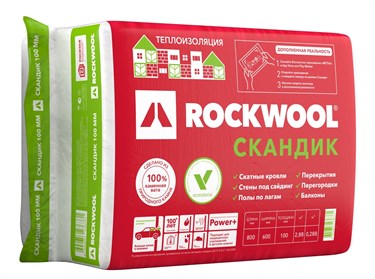 Утеплитель Rockwool Скандик 800х600х50мм 1892 - фото 5906