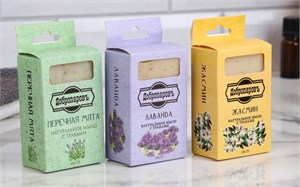 Мыло натуральное "Лаванда, Мята, Жасмин" набор 3шт по 100г 10454415