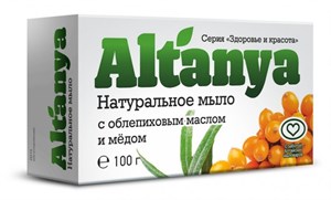 Мыло натуральное с облепиховым маслом и мёдом 100гр 11939