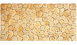 Панно из спилов можжевельника на ольховой доске 760х270 мм 13184