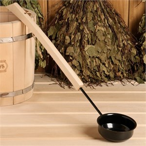 Ковш-черпак 0,2л сталь длина 45см черный 12995