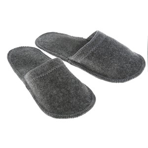 Тапочки для бани, войлок, серые 2603718