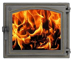 Дверка ВЕЗУВИЙ каминная 240 (Бронза) 00000007321