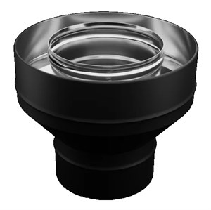 Ferrum BLACKSIDE Старт-сэндвич (430/0,8мм+нерж/эмаль/600°черная) Ø115х200 04365