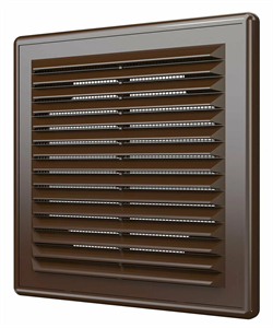 Вент. решетка с сеткой 209*209мм кор. 2121Р 05467