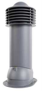 Viotto Труба вент. для готовой мягкой и фальцевой кровли, d-125мм, утепленная, графит (RAL7024) 12431