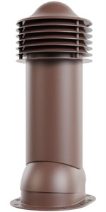 Viotto Труба вент. для готовой мягкой и фальцевой кровли, d-125мм, утепленная, шоколад (RAL8017) 09029