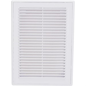 Вент. решетка с сеткой 182*251мм белый 11706