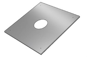 Экран защитный(430/0,5мм) 580х580 с отв. Ø210 f5321 07259