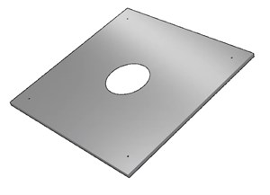 Экран защитный (430/0,5мм) 580х580 с отв. Ø200 f5320 07236