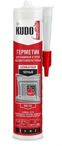 Герметик для печей черный KUDO KSK 702 +1200°C 07242