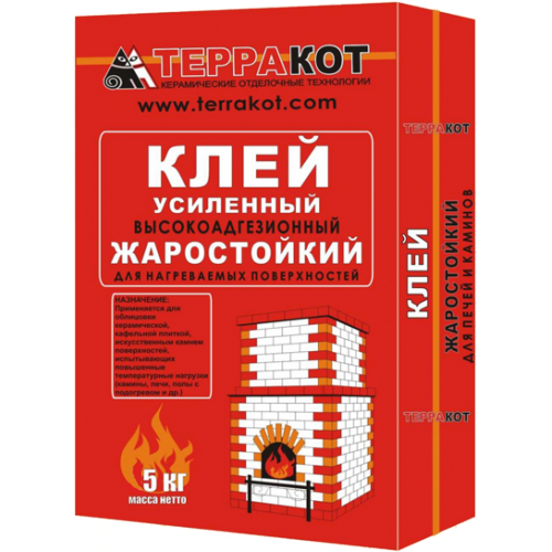 Клей усиленный "Терракот" жаростойкий, 5 кг 10067 - фото 264