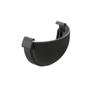 Döcke Водосток LUX Заглушка желоба Графит 00800