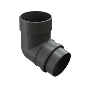 Döcke Водосток LUX Колено 72° Графит 00865