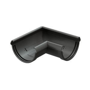 Döcke Водосток LUX Угловой элемент желоба 90° Графит 00871