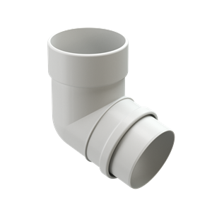 Döcke Водосток LUX Колено 72° Пломбир 00534