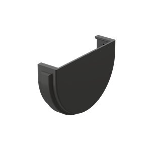 Döcke Водосток PREMIUM Заглушка желоба Графит 04305