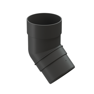 Döcke Водосток PREMIUM Колено 45° Графит (уп.26шт) 04302