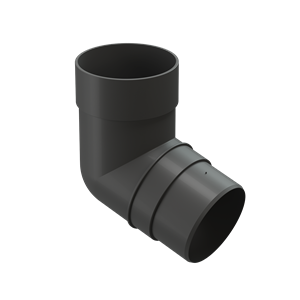 Döcke Водосток PREMIUM Колено 72° Графит (уп.20шт) 04375