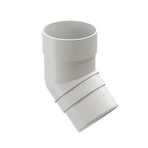 Döcke Водосток PREMIUM Колено 45° Пломбир (уп. 26шт) 00546