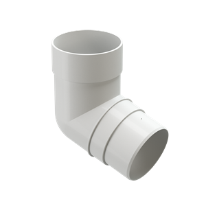 Döcke Водосток PREMIUM Колено 72° Пломбир (уп.20шт) 00601