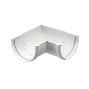 Döcke Водосток PREMIUM Угловой элемент желоба 90° универсальный Пломбир 00545