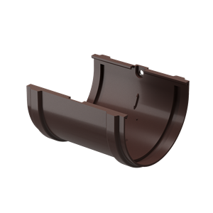 Döcke Водосток PREMIUM Соединитель желобов Шоколад (уп.25шт) 00493