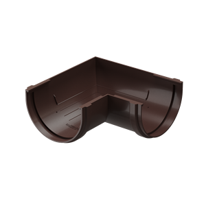 Döcke Водосток PREMIUM Угловой элемент желоба 90° универсальный Шоколад 00537