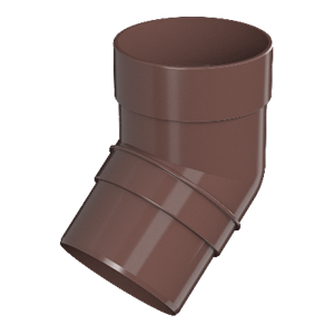 ТН ОПТИМА колено трубы 135° (D120/80) Коричневый 11887