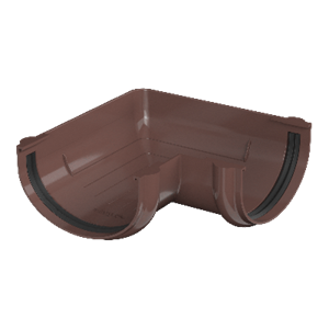ТН ОПТИМА угол желоба 90° (D120/80) Коричневый 11886