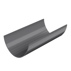 ТН ПВХ Желоб водосточный 3м (D125/82) Серый 05227