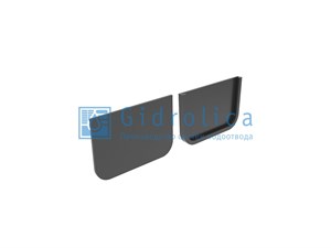 18061 Торцевая заглушка для лотка водоотводного Gidrolica Light, пластиковая 08144