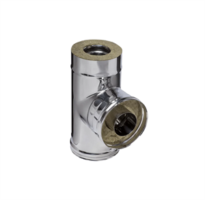 Ferrum Сэндвич-тройник 90° Ø80х160 (430/0,5мм+нерж.) f4416 06965