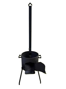 Печь под казан 8л (с дымоходом и дверцей) 12379