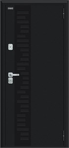Дверь входная ДC Bravo Thermo-2 Техно Декор-2 (122/Б22) Cappuccino Veralinga WP/Букле черное/RBCE 205*86 Левая 033-2306 14486