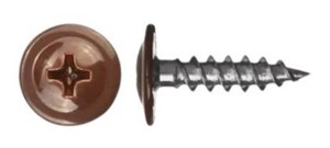 Саморезы с прессшайбой острые 4,2х19 RAL8017 шоколад 00778