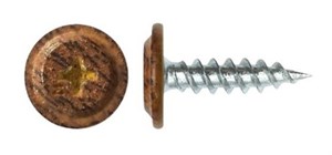 Саморезы с прессшайбой острые 4,2х19 Темный дуб 02277