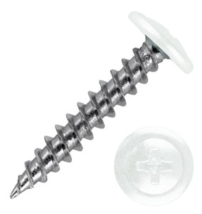 Саморезы с прессшайбой острые 4,2х25 RAL9003 сигнально-белый 00781