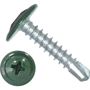 Саморезы с прессшайбой сверло 4,2х16 RAL6005 зеленый мох 01707