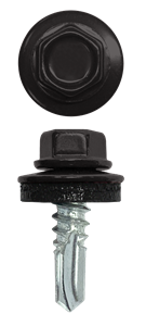 Саморезы кровельные 5,5х19 RAL8019 шоколад 08599