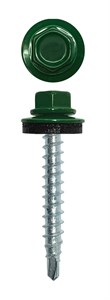 Саморезы кровельные 4,8х35 RAL6005 00629