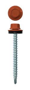 Саморезы кровельные 4,8х50 RAL8004 терракотовый 03646