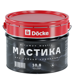 Docke Мастика для гибкой черепицы 10,8 кг (10 л) 03633