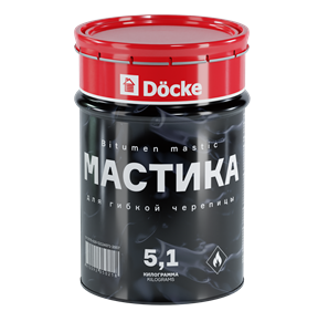 Docke Мастика для гибкой черепицы 5,1 кг (5 л) 03477