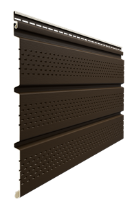 Döcke PREMIUM Софит перфорированный Шоколад 0,30*3,00м 00649