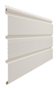 Döcke STANDARD Софит c центральной перфорацией Пломбир 0,30*3,00м (кор. 16шт.) 01028