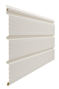 Döcke STANDARD Софит перфорированный Пломбир 0,30*3,00м 00602