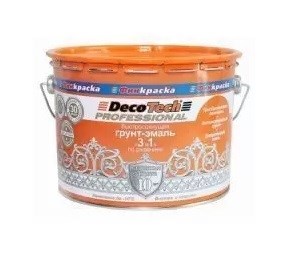 DecoTech Грунт-эмаль 3в1, зеленая под RAL6005, 1.8кг/1,8кг 14899