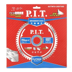 Диск пильный по алюминию 255х30х2.4мм P.I.T. ACTW13-255T100 14916