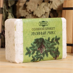 Соляной брикет «Хвойный микс» ель, сосна, пихта 1.35 кг 7673805
